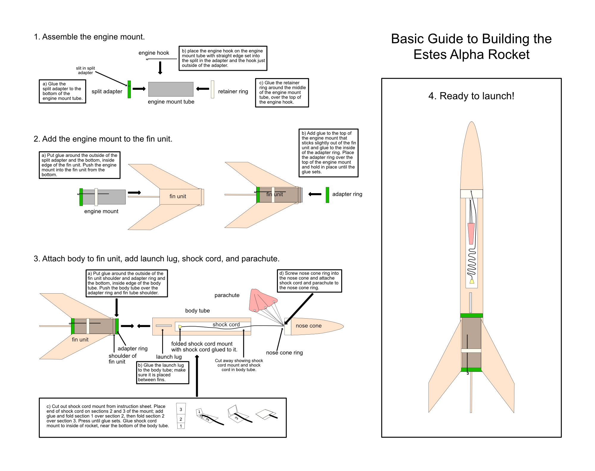 Building the Estes Alpha Rocket